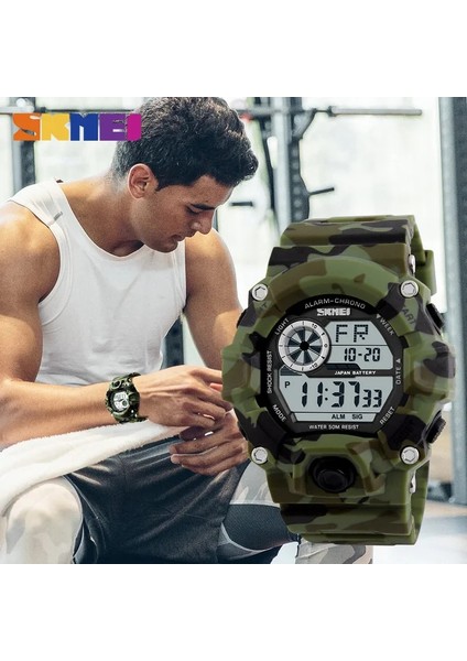 Mavi Ünlü G Stil Erkek Saatler Spor Kronograf Askeri Dijital Kol Saatleri Kamuflaj Şok Dayanıklı Montre Homme Erkek Saat Saat (Yurt Dışından) modelleri