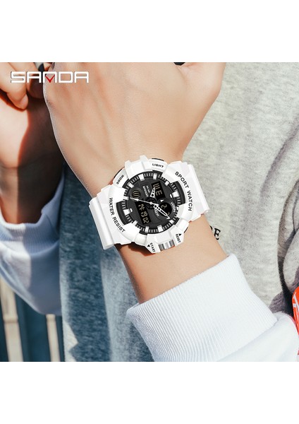 Pus Mavi Sanda Moda Askeri Erkek Saatler 30 M Su Geçirmez Spor Izle Erkekler Için LED Elektronik Kol Saatleri Relogio Masculino 780 (Yurt Dışından)