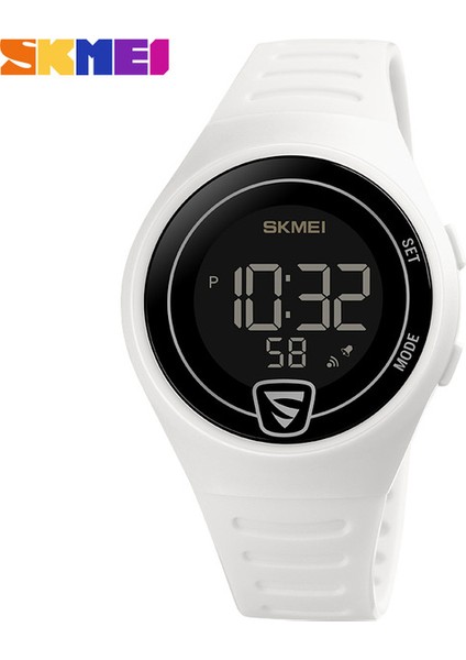 Beyaz Siyah Skmeı 1798 Dijital Saat Spor Genç Erkek Kız Kol Saati Için Dijital Saat Su Geçirmez LED Ince Genç Izle Reloj Hombre (Yurt Dışından)