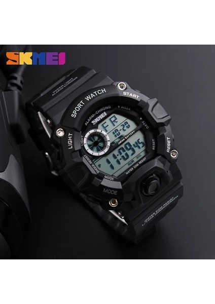 Yeşil Kamuflaj Skmeı Açık Spor Izle Erkekler Çalar Saat 5bar Su Geçirmez Askeri Saatler LED Ekran Şok Dijital Saat Reloj Hombre 2019 (Yurt Dışından)