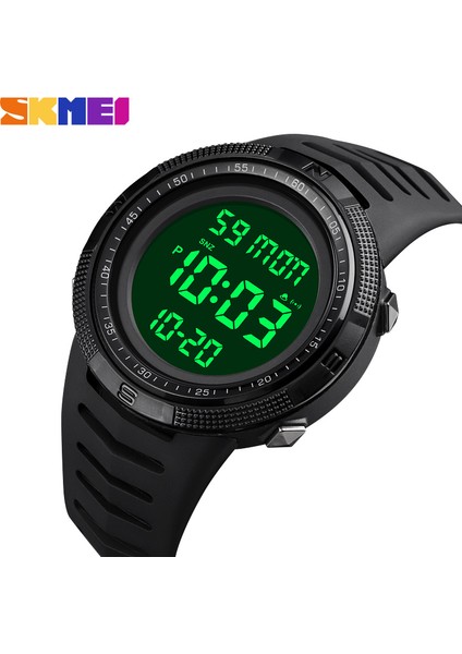 Siyah Siyah Erkek Spor Saatler Chrono Geri Sayım Erkekler Su Geçirmez Dijital Saat Erkekler Için Askeri Saat Erkek Moda Relojes Hombre Skmeı 2020 (Yurt Dışından) fiyatları