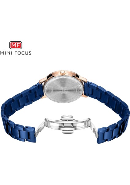 Kutu ile Mavi Mınıfocus Gül Altın Izle Kadın Saatler Bayanlar Yaratıcı Çelik Kadın Bilezik Saatler Kadın Su Geçirmez Saat Relogio Feminino (Yurt Dışından) fırsatları