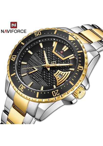 Ssbe Navıforce Erkekler Lüks Saatler Iş Rahat Altın Kol Saati Erkekler Için Askeri Paslanmaz Çelik Su Geçirmez Kuvars Saat Izle Erkek (Yurt Dışından) fiyatları