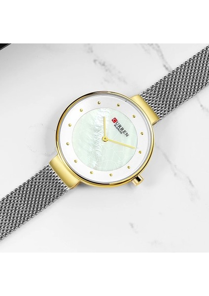 Gümüş Beyaz Yaratıcı Kadran Saatler Kadın Kuvars Saat Curren Kadın Çelik Hasır Kol Saati Bayan Elbise Bilezik Izle Kadın Bayan Kol Saati (Yurt Dışından) fırsatları