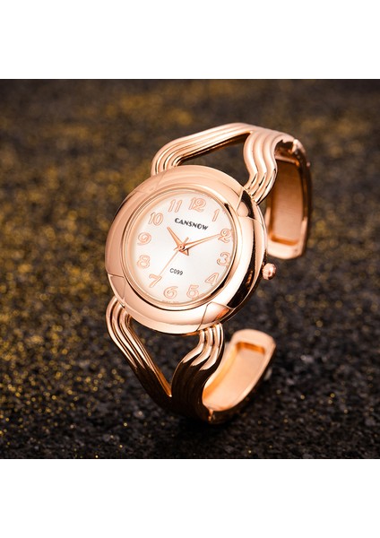 Gül Altın Beyaz 2023 Kadın Bilezik Izle Üst Marka Lüks Saatler Kuvars Kol Saati Kadın Gül Altın Saatler Bayanlar Saat Kadın Iş Izle (Yurt Dışından)