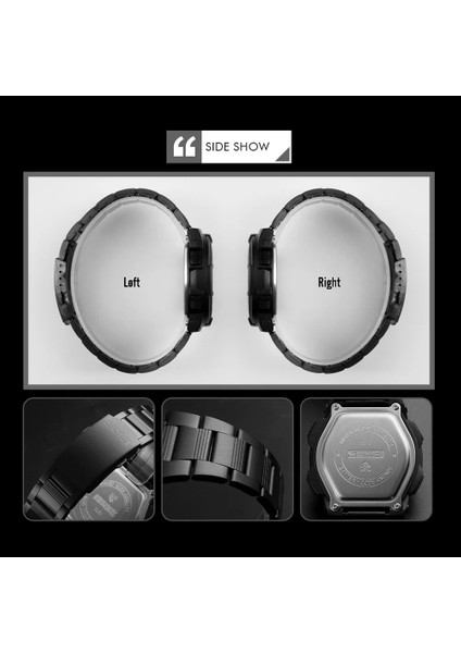 Altın Izle Moda Skmeı Marka Açık Spor Izle Erkekler 50 M Su Geçirmez Dijital Kuvars Ikili Zaman Askeri Spor Saatler Tırmanma Yüzme Saati (Yurt Dışından) modelleri