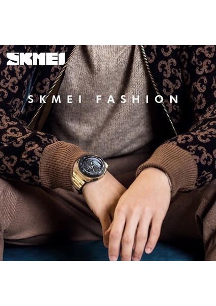 Altın Izle Moda Skmeı Marka Açık Spor Izle Erkekler 50 M Su Geçirmez Dijital Kuvars Ikili Zaman Askeri Spor Saatler Tırmanma Yüzme Saati (Yurt Dışından) indirimleri