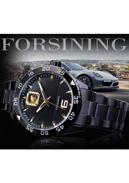 GMT1172-5 Forsining Yeni Varış Otomatik Mekanik Erkek Saatler Yaratıcı Kadran Paslanmaz Çelik Su Geçirmez Lumionus El Moda Adam Saat (Yurt Dışından) modelleri