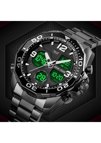 Gümüş Skmeı Lüks Marka Erkek Izle Askeri Dijital Spor Kol Saati Erkek Çelik Kayış Su Geçirmez Saat Erkek Reloj Hombre 1649 Montre (Yurt Dışından) fiyatları