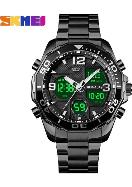 Gümüş Skmeı Lüks Marka Erkek Izle Askeri Dijital Spor Kol Saati Erkek Çelik Kayış Su Geçirmez Saat Erkek Reloj Hombre 1649 Montre (Yurt Dışından) modelleri