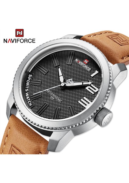 Sgygy 100% Orijinal Navıforce Izle Erkekler Için 2022 Yeni Kuvars Spor Su Geçirmez Saat Moda Lüks Yüksek Kaliteli Erkek Deri Kol Saati (Yurt Dışından)