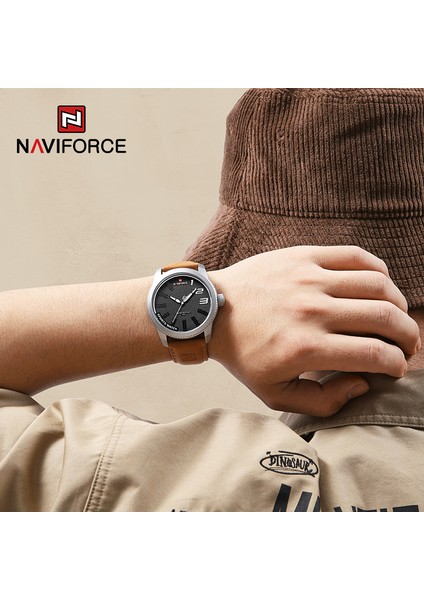 Sgygy 100% Orijinal Navıforce Izle Erkekler Için 2022 Yeni Kuvars Spor Su Geçirmez Saat Moda Lüks Yüksek Kaliteli Erkek Deri Kol Saati (Yurt Dışından)