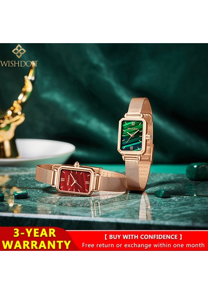 Siyah Wıshdoıt 2022 Yeni Bayanlar Izle Yaratıcı Çelik Bayanlar Bilezik Izle Kadın Su Geçirmez Saat Küçük Yeşil Izle Relogio Feminino (Yurt Dışından) fiyatları