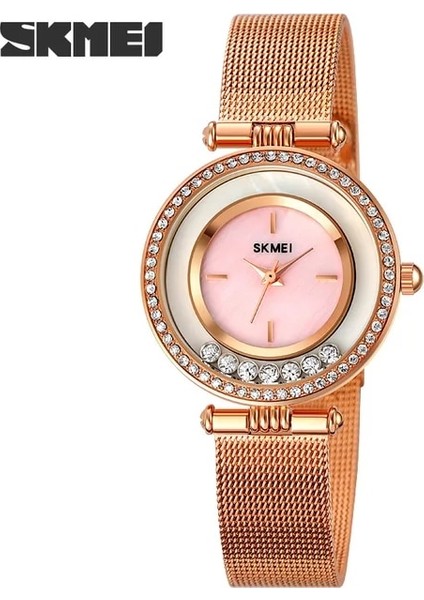Pembe Skmeı Kadın Bilezik Izle Mujer Altın Relojes Küçük Kadran Kuvars Eğlence Izle Popüler Kol Saati Saat Kadın Bayan Saatler (Yurt Dışından)