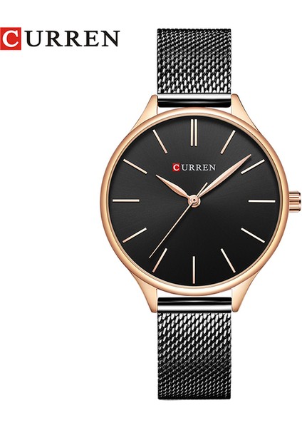 Siyah Curren Basit Saatler Sıcak Satış Kol Saatleri Kadın Marka Moda Elbise Bayanlar Bilezik Izle Gül Altın Saat Hediyeler (Yurt Dışından)