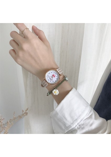 Kahverengi Retro Kuvars Numaraları Arama Izle Bayanlar Için Moda Paslanmaz Çelik Kadran Rahat Bilezik Izle Kumaş Kol Saati Kadınlar Için (Yurt Dışından) indirimleri