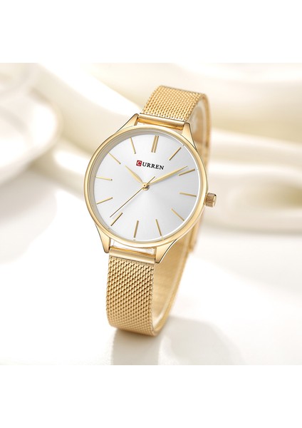 Gül Kutusu Curren Basit Saatler Sıcak Satış Kol Saatleri Kadın Marka Moda Elbise Bayanlar Bilezik Izle Gül Altın Saat Hediyeler (Yurt Dışından) modelleri