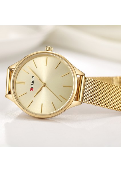 Gül Kutusu Curren Basit Saatler Sıcak Satış Kol Saatleri Kadın Marka Moda Elbise Bayanlar Bilezik Izle Gül Altın Saat Hediyeler (Yurt Dışından) indirimleri