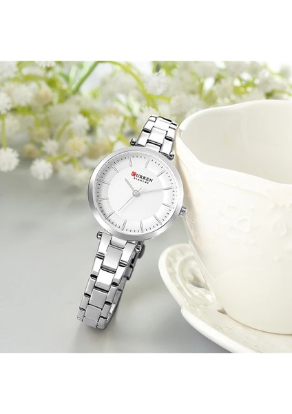 Siyah Curren Lüks Marka Minimalist Kuvars Saatler Kadın Gül Altın Bilezik Izle Casual Slim Saat Bayanlar Kol Saati ile Çelik (Yurt Dışından) modelleri