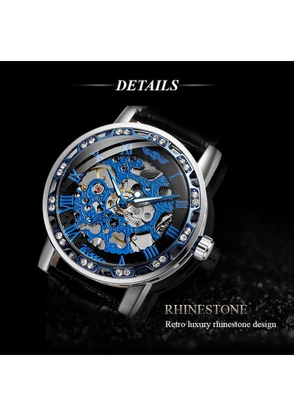 Altın Beyaz T-Kazanan Popüler Elmas Erkek Mekanik Saat Moda Gümüş Erkekler El Rüzgar Aydınlık Saat Kol Saatleri Reloj Hombre (Yurt Dışından) fiyatları