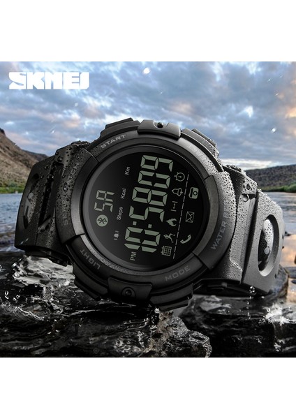 Mavi Moda Bluetooth Akıllı Izle Spor Açık Adımsayar Kalori Uzaktan Kamera Spor Akıllı Saatler Su Geçirmez Dijital Kol Saati (Yurt Dışından) fiyatları