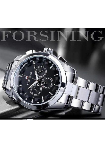 S899-1 Kutu Yok Forsining Iş Tarzı Otomatik Izle Erkekler Siyah Kadran Mekanik Kol Saati Takvim Luminou Işaretçiler ile Brezilya'ya Ücretsiz Gemi (Yurt Dışından)