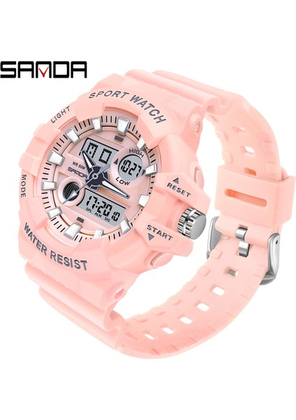 Pembe Sanda Marka Erkekler Dijital Saat Askeri Spor Saatler Moda Su Geçirmez Elektronik Kol Saati Erkek Relogio Masculino (Yurt Dışından)