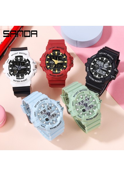 Pembe Sanda Marka Erkekler Dijital Saat Askeri Spor Saatler Moda Su Geçirmez Elektronik Kol Saati Erkek Relogio Masculino (Yurt Dışından)