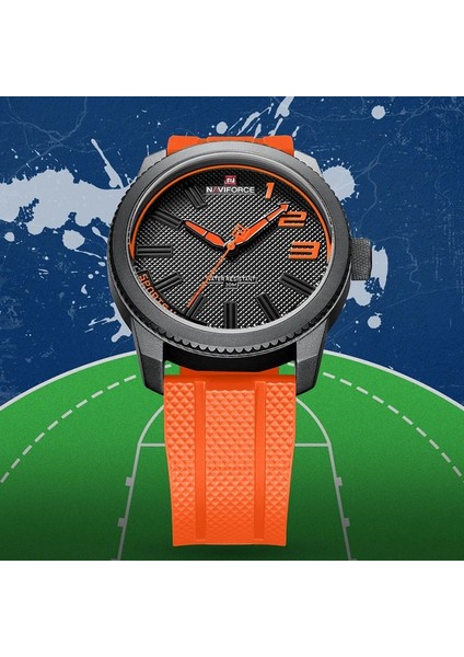 Swbe 2022 Navıforce Su Geçirmez Spor Askeri Quartz Saat Erkekler Için Erkek Saatler Lüks Marka Silikon Kayış Saatler Relogio Masculino (Yurt Dışından)