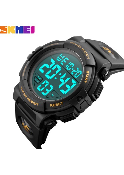 Siyah Saat Skmeı Dijital Erkek Izle Açık Spor Çok Fonksiyonlu Kronograf Elektronik Erkek Saat Su Geçirmez Kol Saati Relogio Masculino (Yurt Dışından) fırsatları