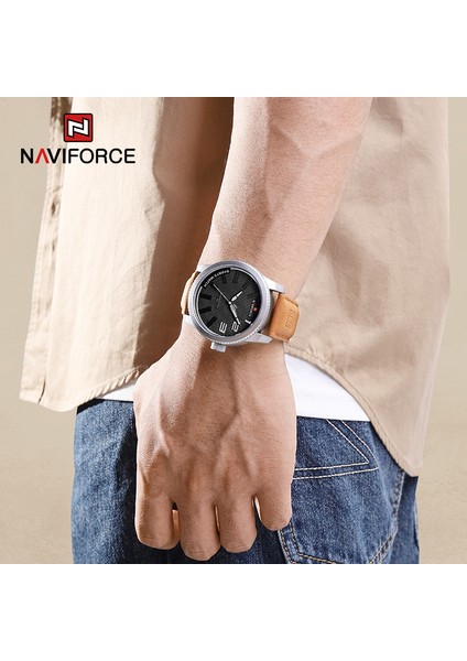 Sgygy Üst Marka Navıforce Yeni Orijinal Izle Erkekler Için Su Geçirmez Kuvars Erkek Saat Askeri Spor Moda Kol Saati Relogio Masculino (Yurt Dışından)