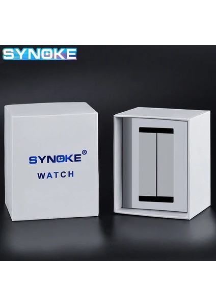 Synoke Kutusu Synoke Erkekler Lüks Izle Su Geçirmez Altın Paslanmaz Çelik Dijital Saatler LED Çalar Saat Elektronik Erkek Spor Saat Relogio (Yurt Dışından)