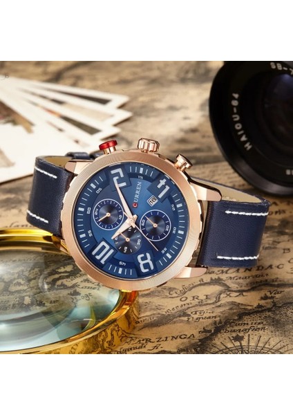 Kahve Curren Spor Kuvars Altın Saatler Erkek Deri Izle Kadın Kol Saati Erkekler Kol Saatleri Relogio Masculino Montre Homme (Yurt Dışından) indirimleri