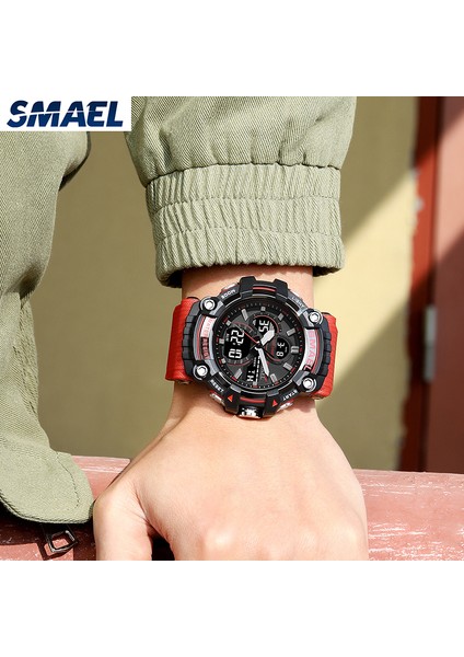 Mavi Smael Çok Fonksiyonlu LED Işık Dijital Spor Izle Erkek Casual Kronometre Clendar Saat 50 M Su Geçirmez Kol Saatleri Reloj Hombre (Yurt Dışından) modelleri