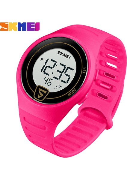 Gül Kırmızı Skmeı Dijital Saat Silikon Kayış Çocuklar Elektronik Saat Basit 50 M Su Geçirmez Erkek Spor ve Eğlence Aydınlık Yeni Izle 1798 (Yurt Dışından)
