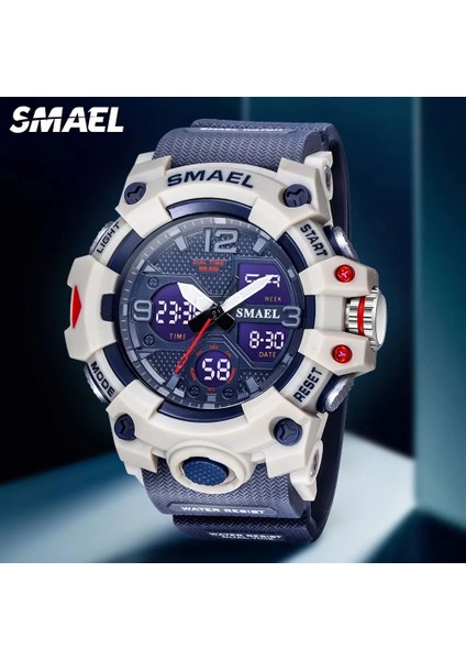 Sarı Yeşil Kutu Smael Erkekler Için Dijital Saat Askeri Spor Kronograf Kuvars Saatler Mavi Su Geçirmez Kronometre Relogio Masculino Часы Мужски (Yurt Dışından) fırsatları