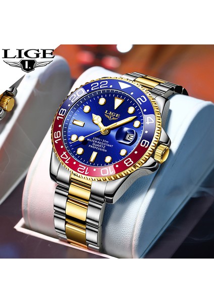 Gümüş Siyah Lıge Erkek Kuvars Saatler Üst Marka Lüks Iş Su Geçirmez Aydınlık Büyük Kadran Erkek Kol Saatleri Spor Paslanmaz Çelik Saat (Yurt Dışından) fiyatları