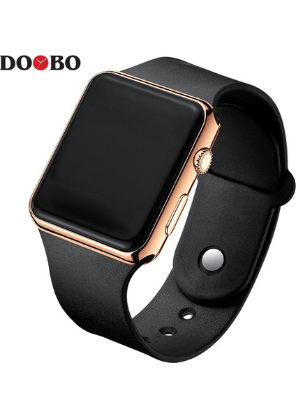 Siyah Rosegold Yeni Şık Spor LED Saatler Kadın Erkek Unisex Dijital Saat Erkekler Saat Ordu Askeri Silikon Kol Saati Relogio Masculino (Yurt Dışından)