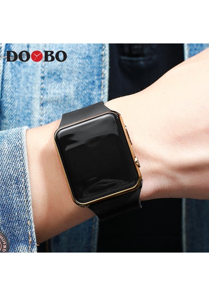 Siyah Rosegold Yeni Şık Spor LED Saatler Kadın Erkek Unisex Dijital Saat Erkekler Saat Ordu Askeri Silikon Kol Saati Relogio Masculino (Yurt Dışından)
