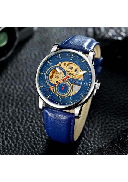 WRG8196-7 Kutusu ile Üst Marka Lüks Iş Erkek Öz Rüzgar Kol Saati Adam Mekanik Saatler Otomatik Izle Erkek Saat Kazanan Relogio Masculino (Yurt Dışından) modelleri