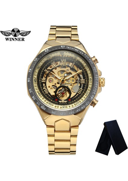 WR806713 Kutusu ile Kazanan Klasik Otomatik Mekanik Erkek Kol Saati Askeri Ordu Spor Erkek Saat Üst Marka Lüks Adam Izle Hediye 8067 (Yurt Dışından) indirimleri