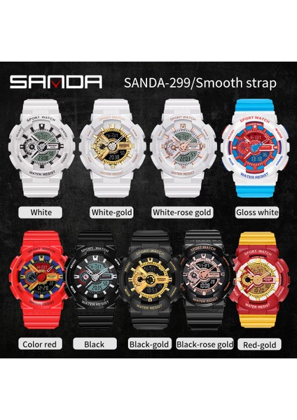 Kırmızı Sarı Sanda Yeni Stil Kore Sürümü Gençlik Gece Lambası Elektronik Hareketi Moda Moda Öğrenci Izle (Yurt Dışından) indirimleri