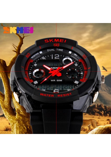Yeşil Skmei Yeni S Şok Moda Erkekler Spor Saatler Skmei Analog Kuvars Dijital Saat Çok Fonksiyonlu Askeri Izle Erkekler Relogio Masculino (Yurt Dışından)