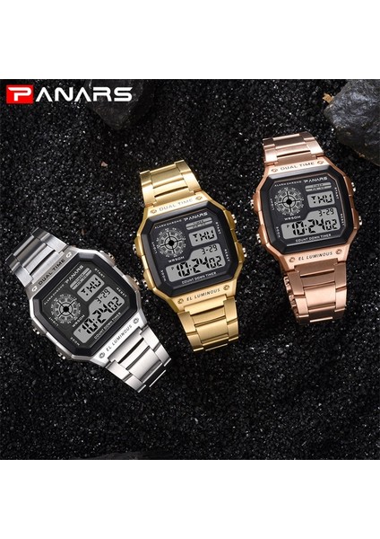 Büyük Gül Panars Yeni Varış Aydınlık Spor Izle Çok Fonksiyonlu Erkek Su Geçirmez Kol Saati Spor Dijital Saat Kronometre Çalar Saat (Yurt Dışından) fiyatları