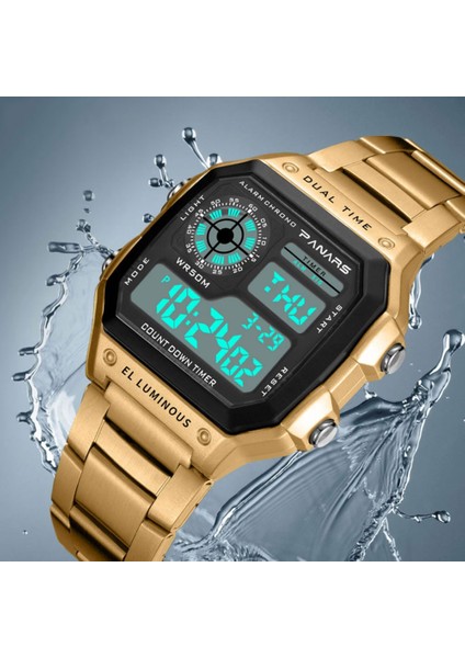 Büyük Gül Panars Yeni Varış Aydınlık Spor Izle Çok Fonksiyonlu Erkek Su Geçirmez Kol Saati Spor Dijital Saat Kronometre Çalar Saat (Yurt Dışından) indirimleri