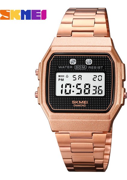 Çelik 1 Skmeı Moda 5bar Su Geçirmez Dijital Kol Saati Askeri Kronograf Tarih Hafta Spor Saatler Erkekler Için Çalar Saat Reloj Hombre (Yurt Dışından)