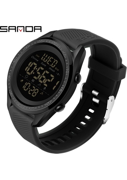 Siyah Altın Sanda Erkekler LED Dijital Askeri Izle Adam Spor Saatler Açık 5bar Su Geçirmez Kol Saatleri Erkek Saat Relogio Masculino 6013 (Yurt Dışından) fiyatları