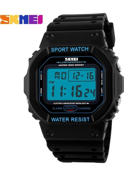 Turuncu Yeni Moda Skmei Marka LED Izle Erkekler Spor Saatler Dijital Askeri Saat 50 M Su Geçirmez Açık Elbise Kol Saatleri (Yurt Dışından)