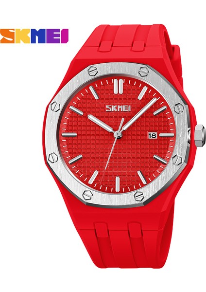 Beyaz Kutu Skmeı Erkekler Izle Üst Marka Lüks Su Geçirmez Elbise Kuvars Bilek Saatler Erkekler Için Tarih Spor Silikon Saat Erkek Montre Homme (Yurt Dışından) indirimleri