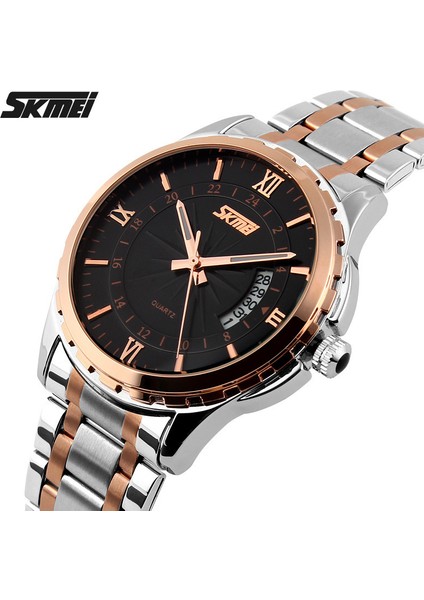 Mavi Saatler Erkekler Lüks Marka Kuvars Izle Erkekler Tam Çelik Kol Saatleri Casual Saat Relogio Masculino Reloj Hombre Kuvars-Izle Skmei (Yurt Dışından)